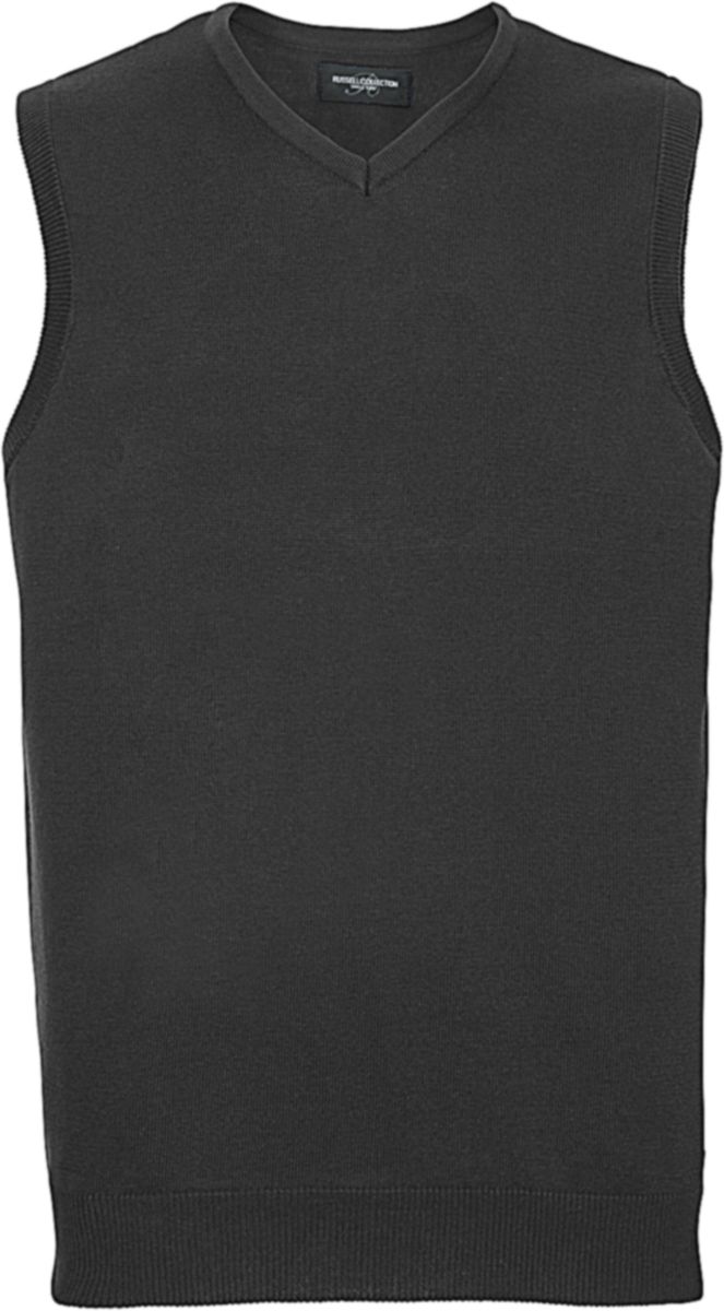 Πλεκτή Καζάκα R-716M-0 Russell V-Neck Charcoal Marl