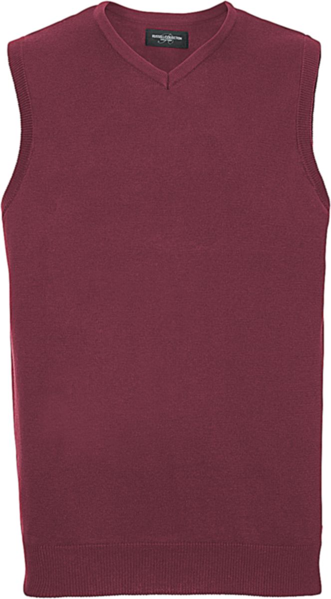 Πλεκτή Καζάκα R-716M-0 Russell V-Neck Cranberry Marl