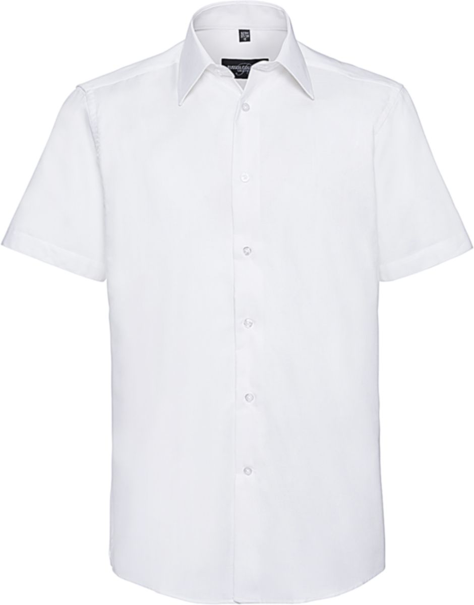 Κοντομάνικο Πουκάμισο R-923M Russell Tailored Fit Oxford White