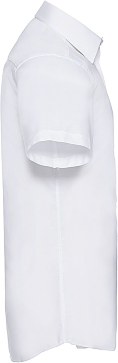 Κοντομάνικο Πουκάμισο R-923M Russell Tailored Fit Oxford White ανδρικά Πουκάμισα Simple Wear