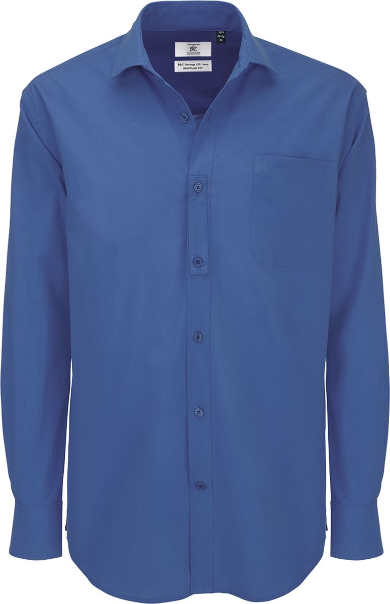 Ανδρικό Πουκάμισο Μακρυμάνικο Heritage LSL B & C Blue Chip