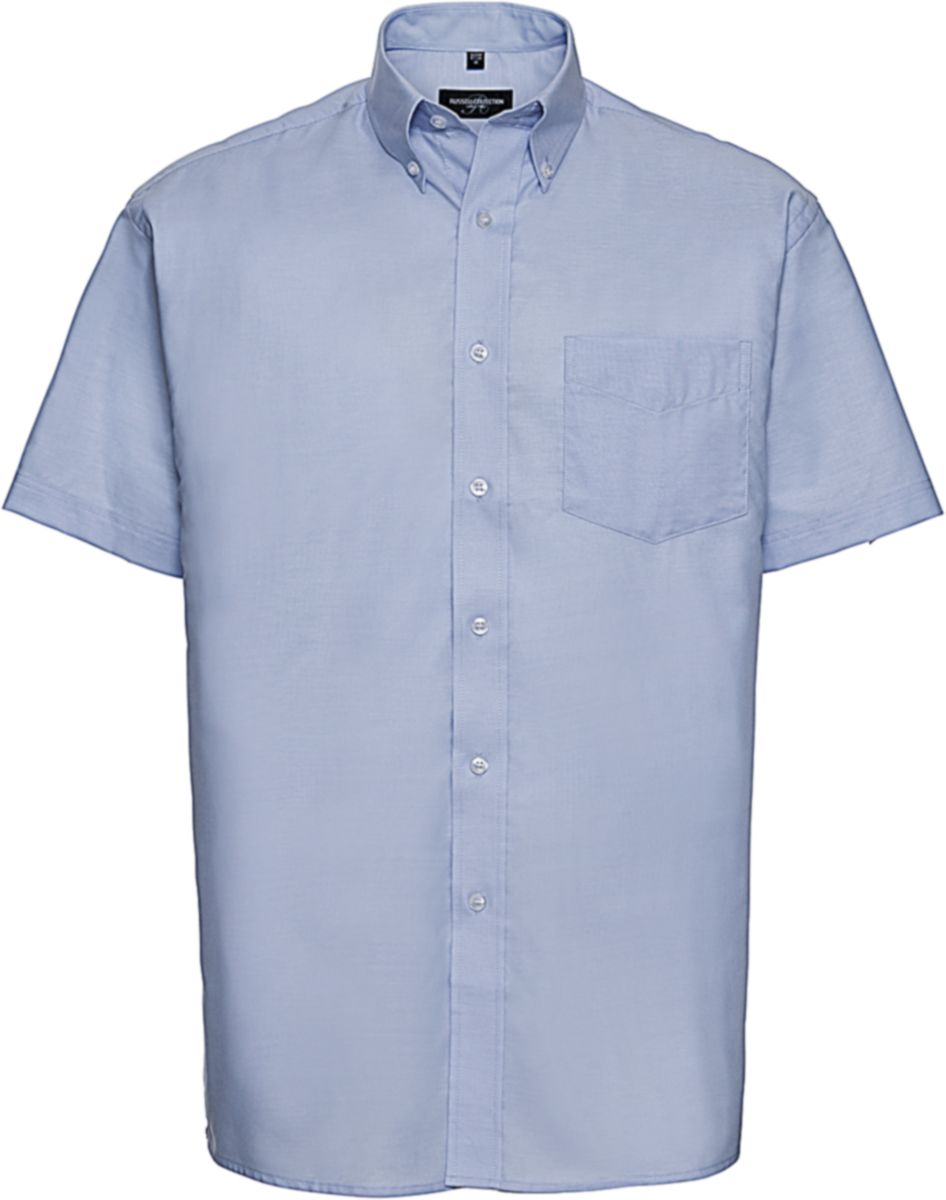 Κοντομάνικο Πουκάμισο R-933M Russell Oxford White Oxford Blue