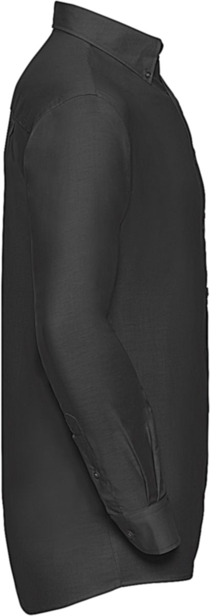 Πουκάμισο Μακρυμάνικο R-932M-0 Russell Oxford Classic Fit Black ανδρικά Πουκάμισα Simple Wear