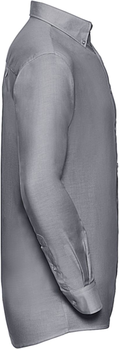 Πουκάμισο Μακρυμάνικο R-932M-0 Russell Oxford Classic Fit Silver ανδρικά Πουκάμισα Simple Wear