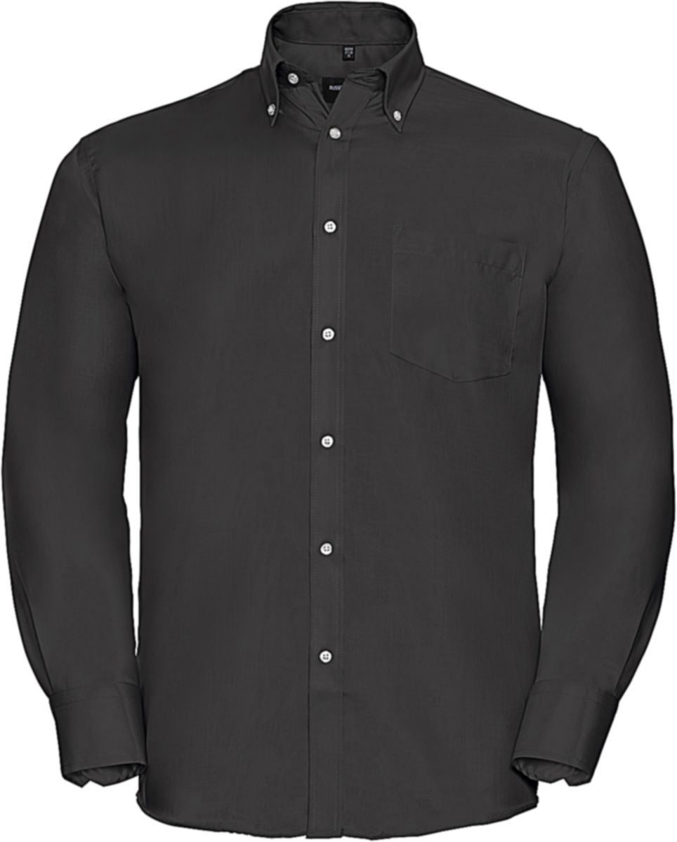 Ανδρικό Πουκάμισο Μακρυμάνικο Non-iron R-956M-0 Russell Black Black
