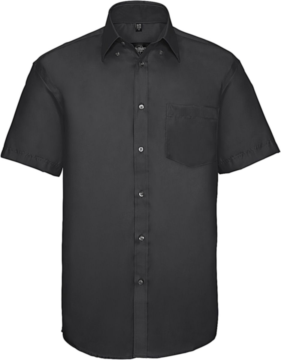 Ανδρικό Κοντομάνικο Πουκάμισο Non-Iron R-957M-0 Russell Black