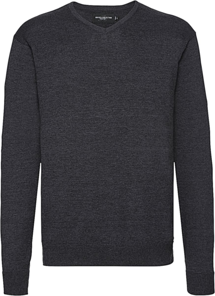 Πουλόβερ V-Neck R-710M-0 Russell Charcoal Marl