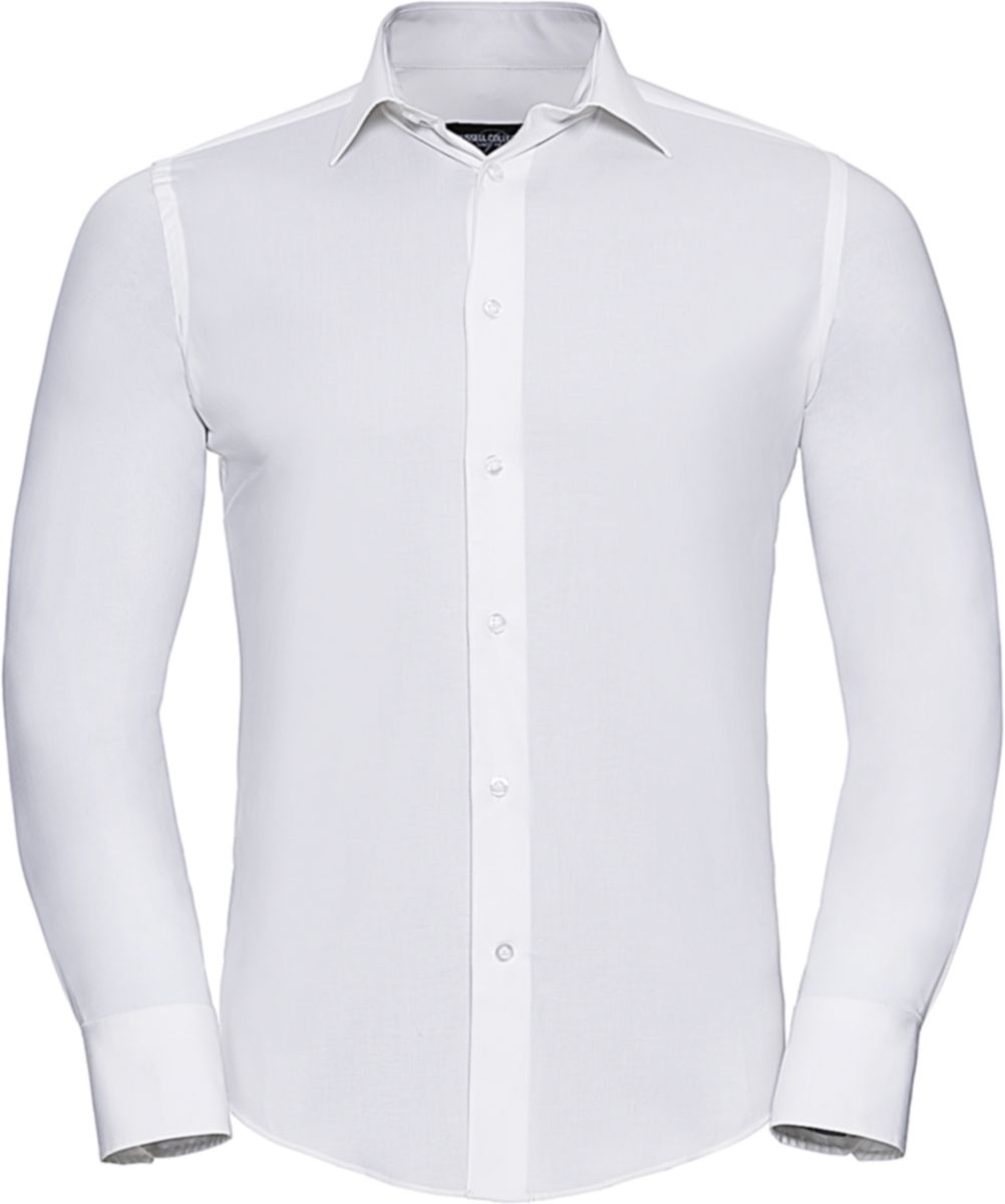 Μακρυμάνικο Πουκάμισο R-946M-0 Russell Slim Fit Easy Care White