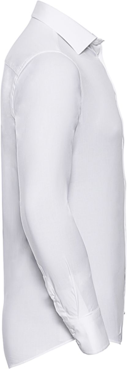 Μακρυμάνικο Πουκάμισο R-946M-0 Russell Slim Fit Easy Care White ανδρικά Πουκάμισα Simple Wear