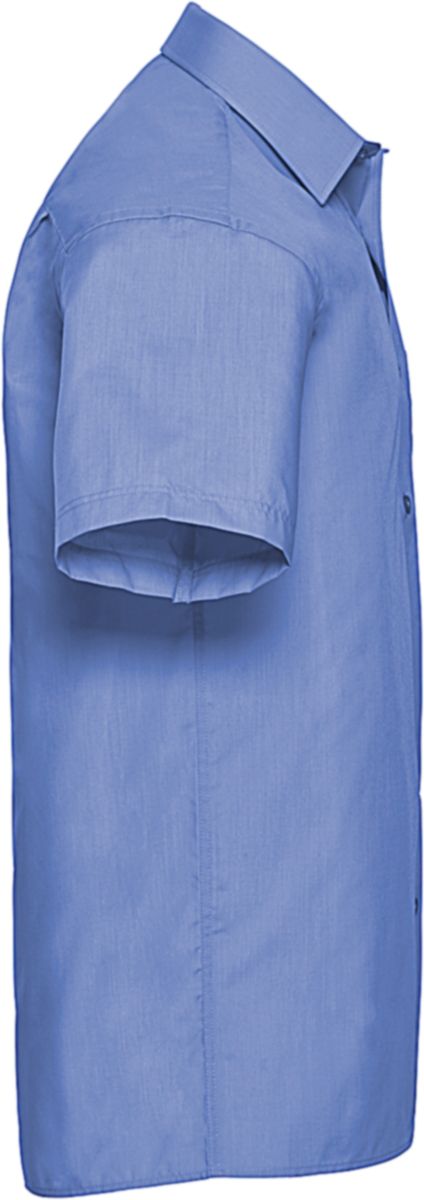Ανδρικό Κοντομάνικο Πουκάμισο R-935M-0 Russell Poplin Classic Fit Corporate Blue ανδρικά Πουκάμισα Simple Wear