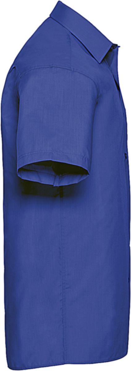 Ανδρικό Κοντομάνικο Πουκάμισο R-935M-0 Russell Poplin Classic Fit Bright Royal ανδρικά Πουκάμισα Simple Wear