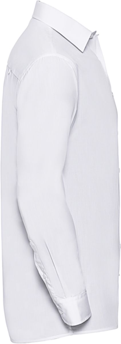 Ανδρικό Μακρυμάνικο Πουκάμισο R-934M-0 Russell Poplin Easy Care White ανδρικά Πουκάμισα Simple Wear