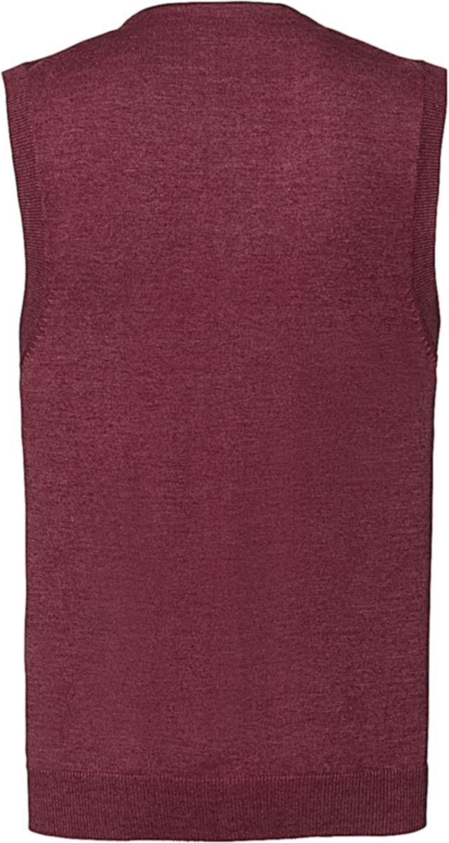 Ανδρικό Αμάνικο Πουλόβερ R-719M-0 Russell Europe V-Neck Knitted Cranberry Marl Outlet ανδρικά Simple Wear