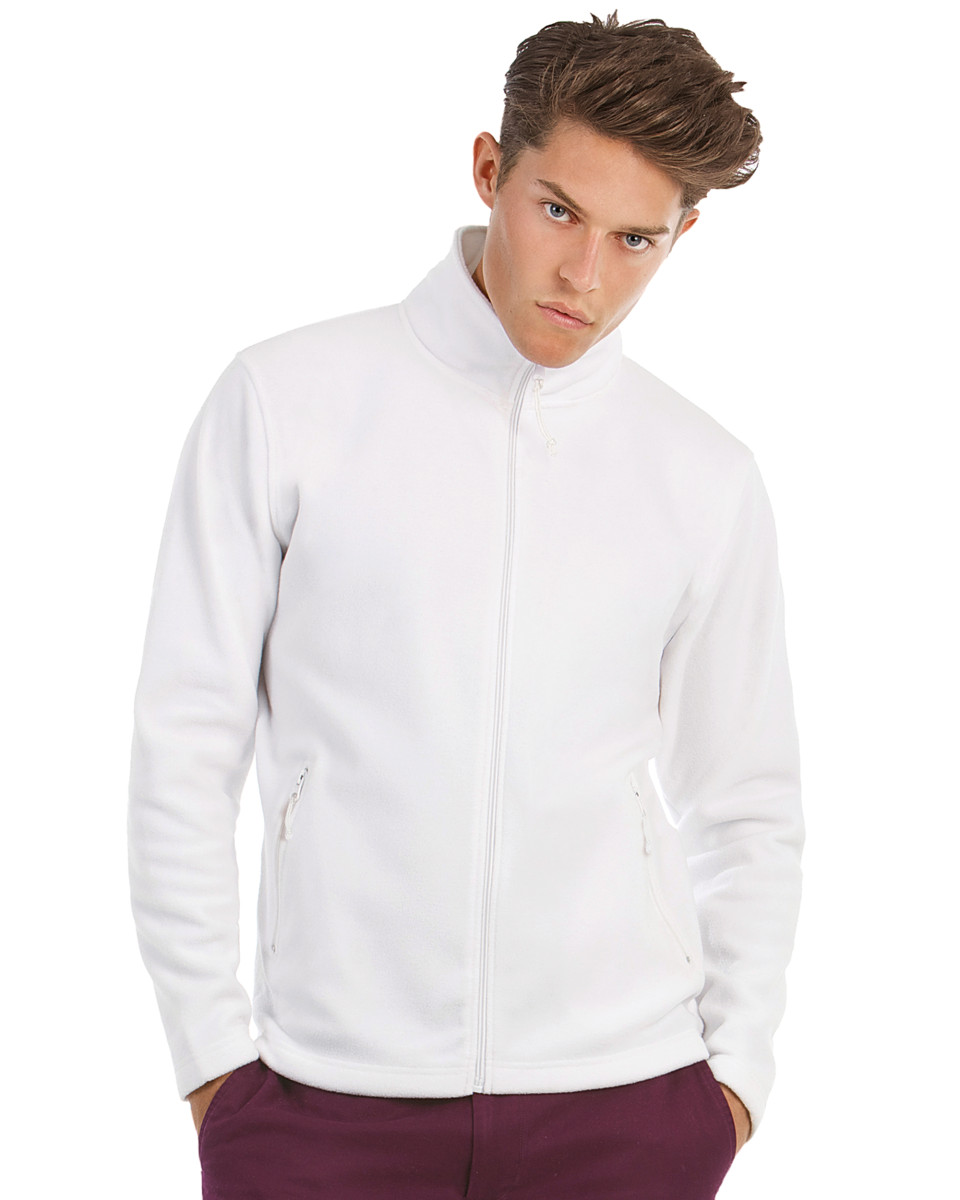 Ζακέτα Micro Fleece ID.501 B & C Full Zip White