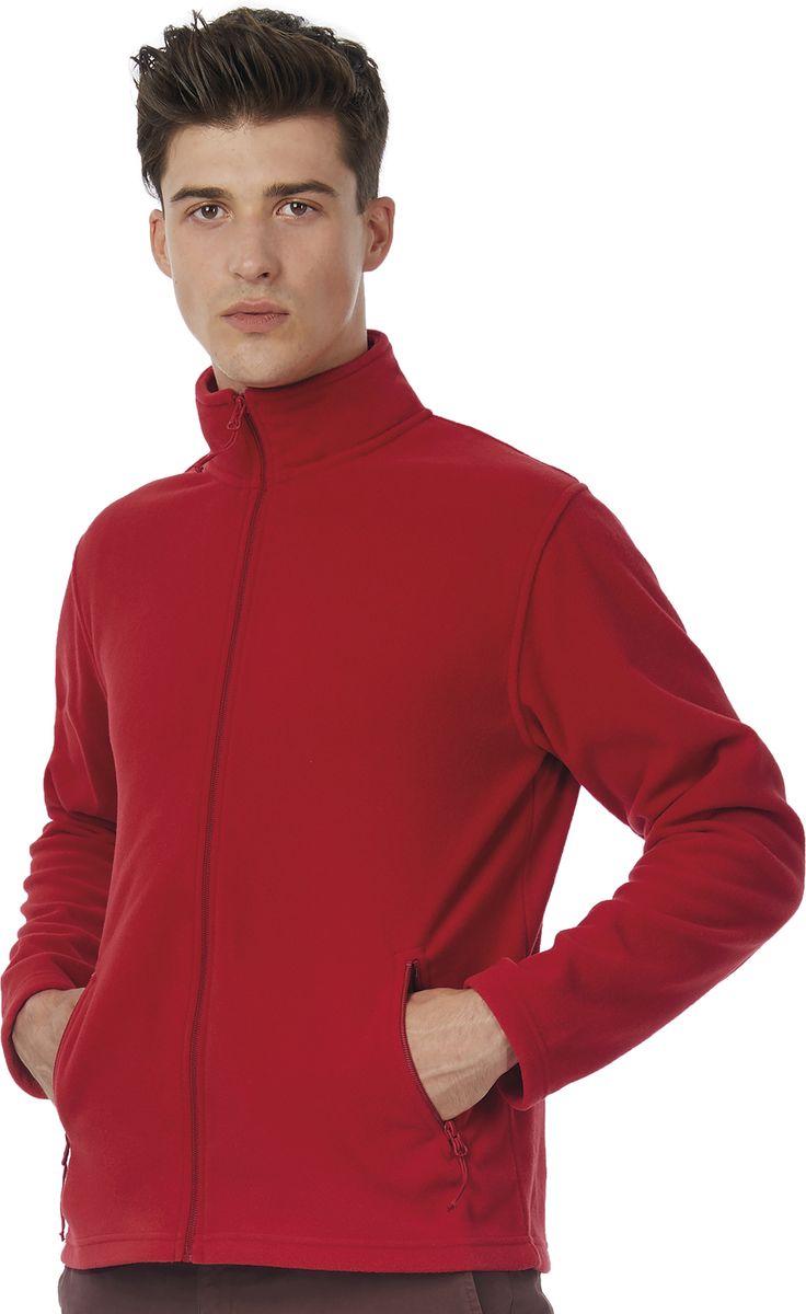 Ζακέτα Micro Fleece ID.501 B & C Full Zip Red