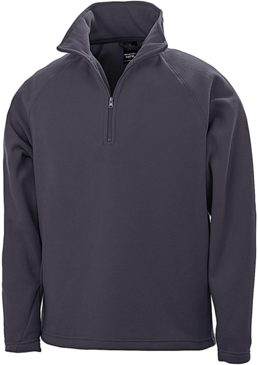 Micro Fleece Μπλούζα Mid Layer R112X Result Charcoal ανδρικά Μπουφάν Simple Wear