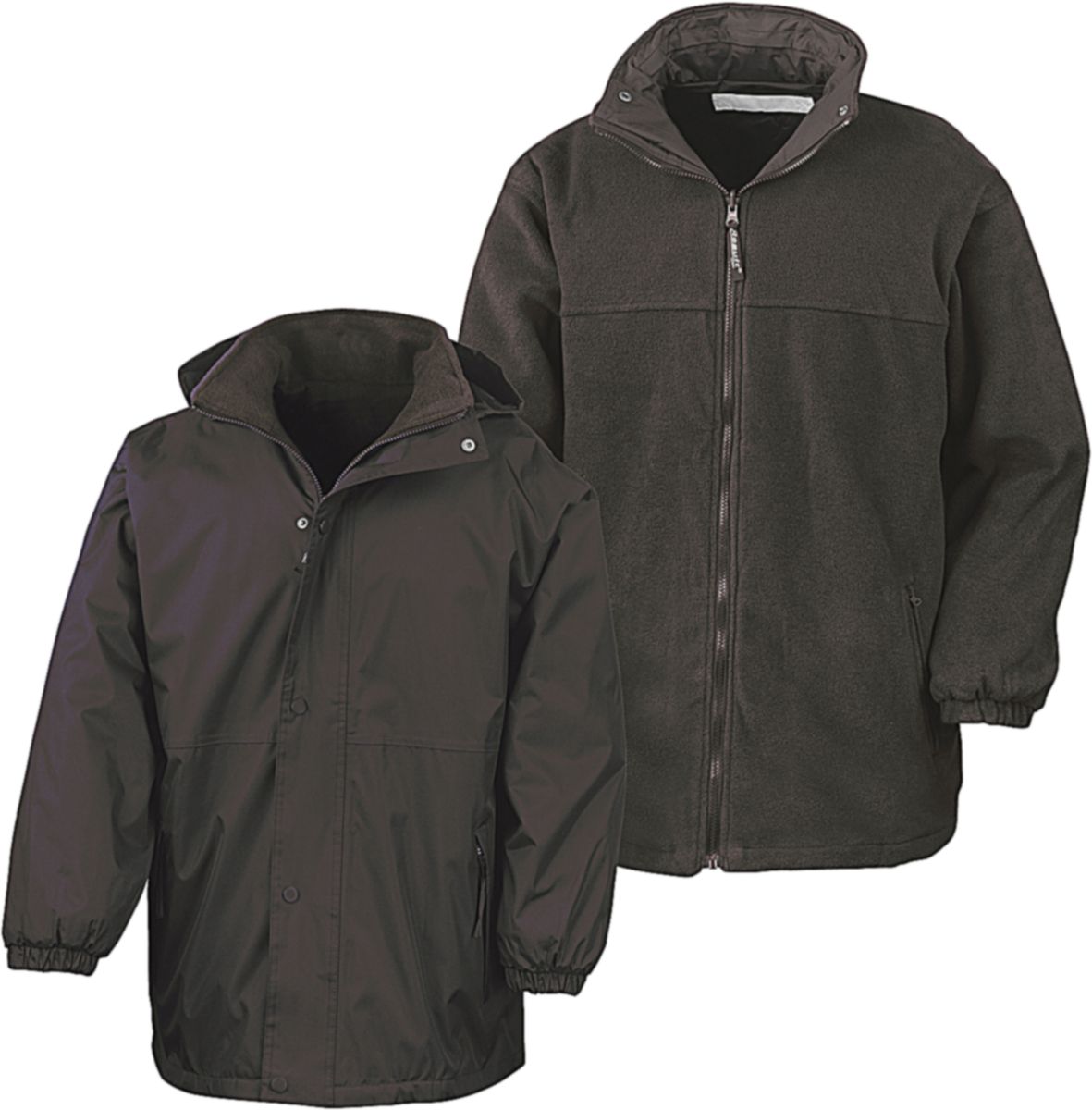Μπουφάν Διπλής Όψης Reversible R160X Result Outbound Brown ανδρικά Simple Wear