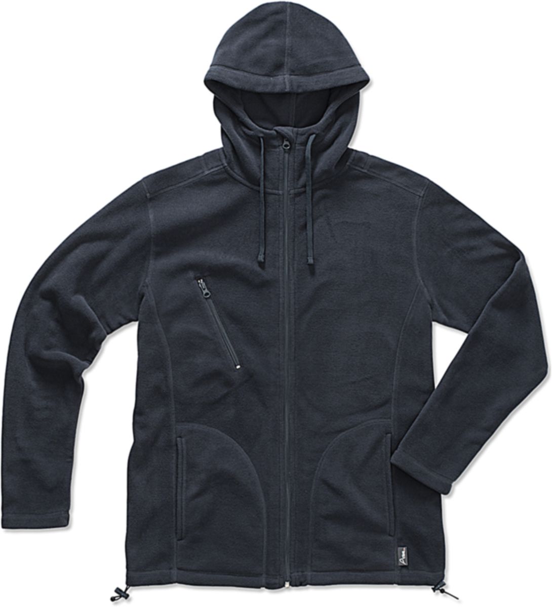 Ανδρική Ζακέτα Fleece Active Hooded Stedman St5080 Blue Midnight Outlet ανδρικά Simple Wear
