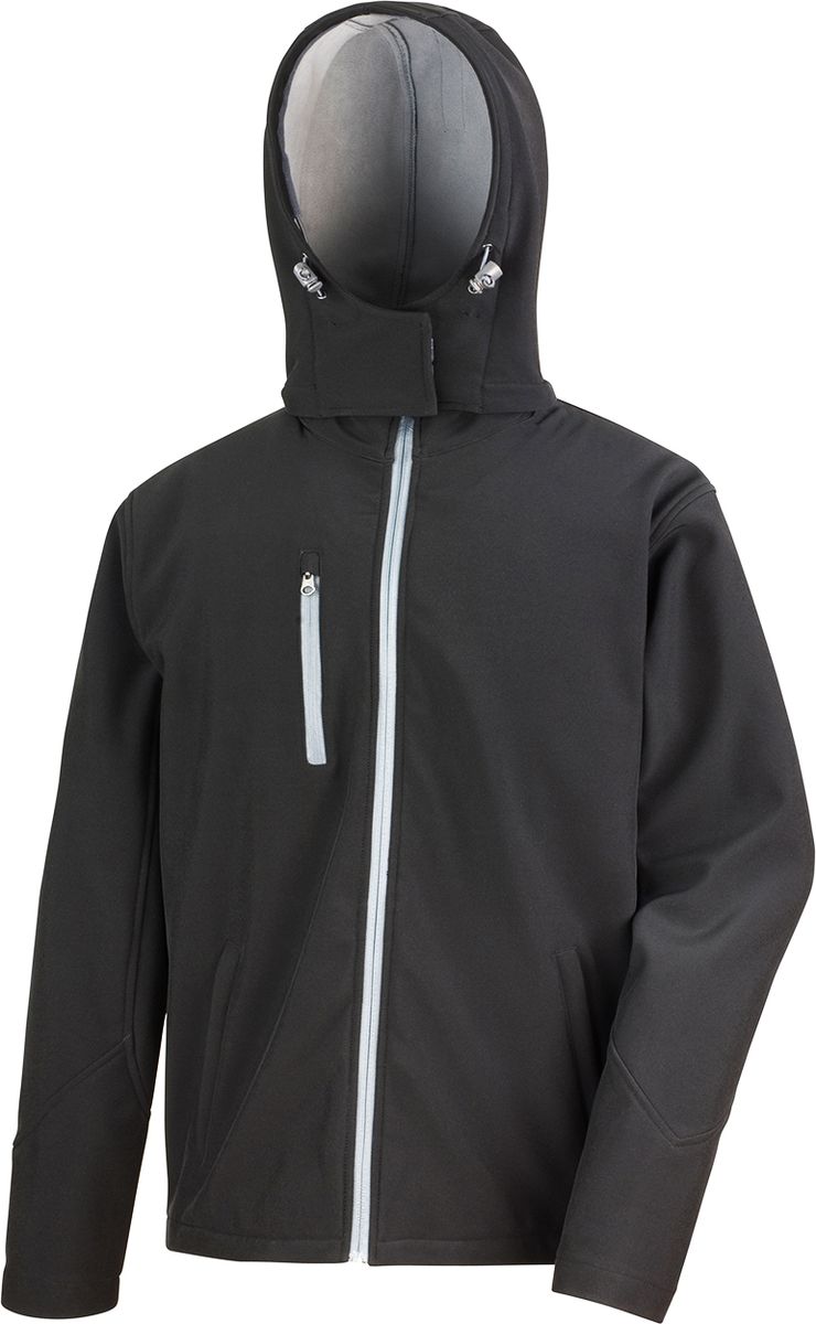 Μπουφάν Softshell με κουκούλα R230M Result TX Performance Black/Grey