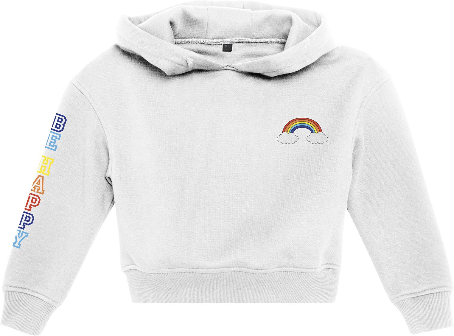 Παιδικό φούτερ Rainbow Cropped Mister Tee MTK006 White