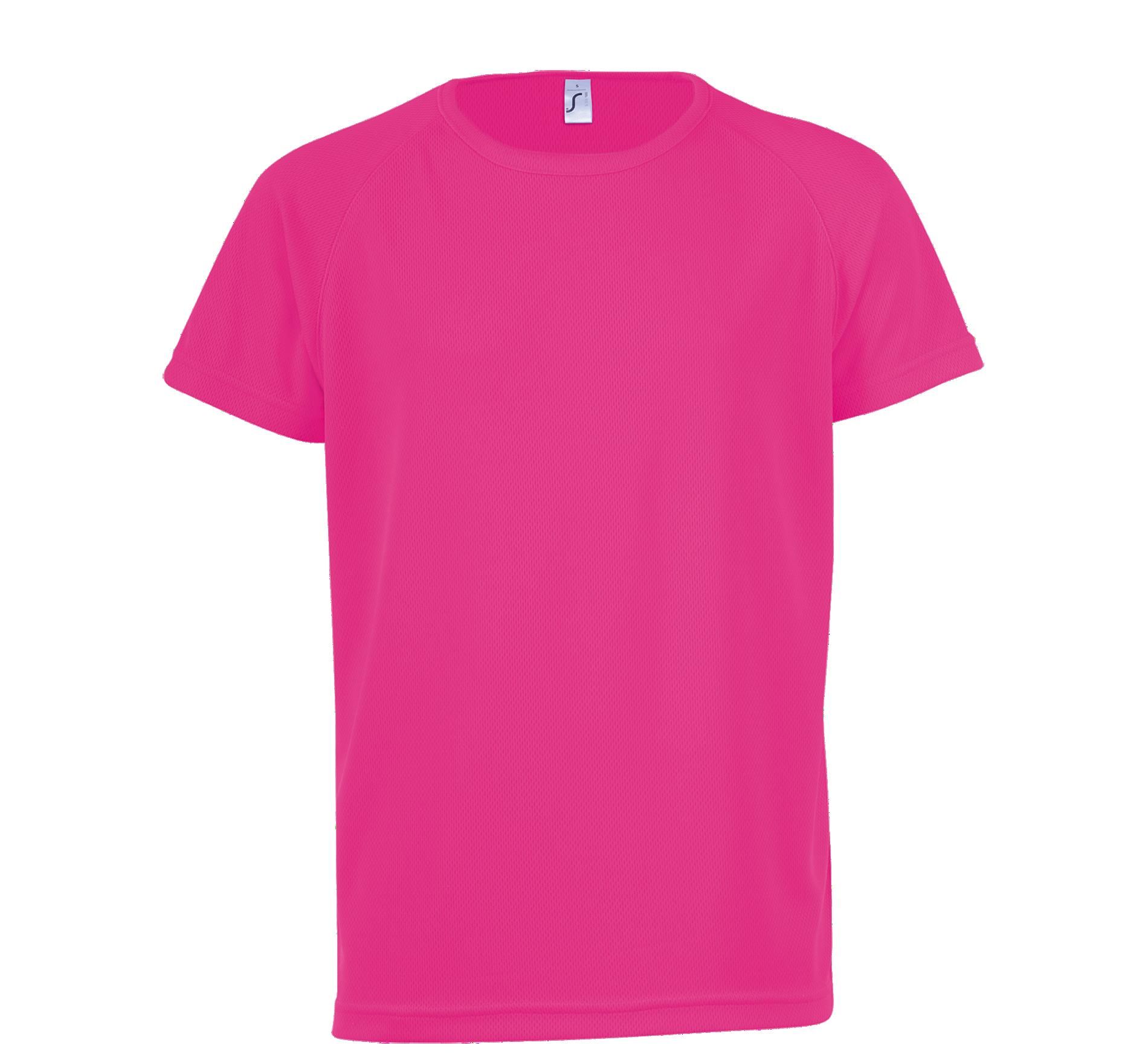 Παιδικό T-Shirt Sporty Kids 01166 SOL'S Neon Ροζ 2