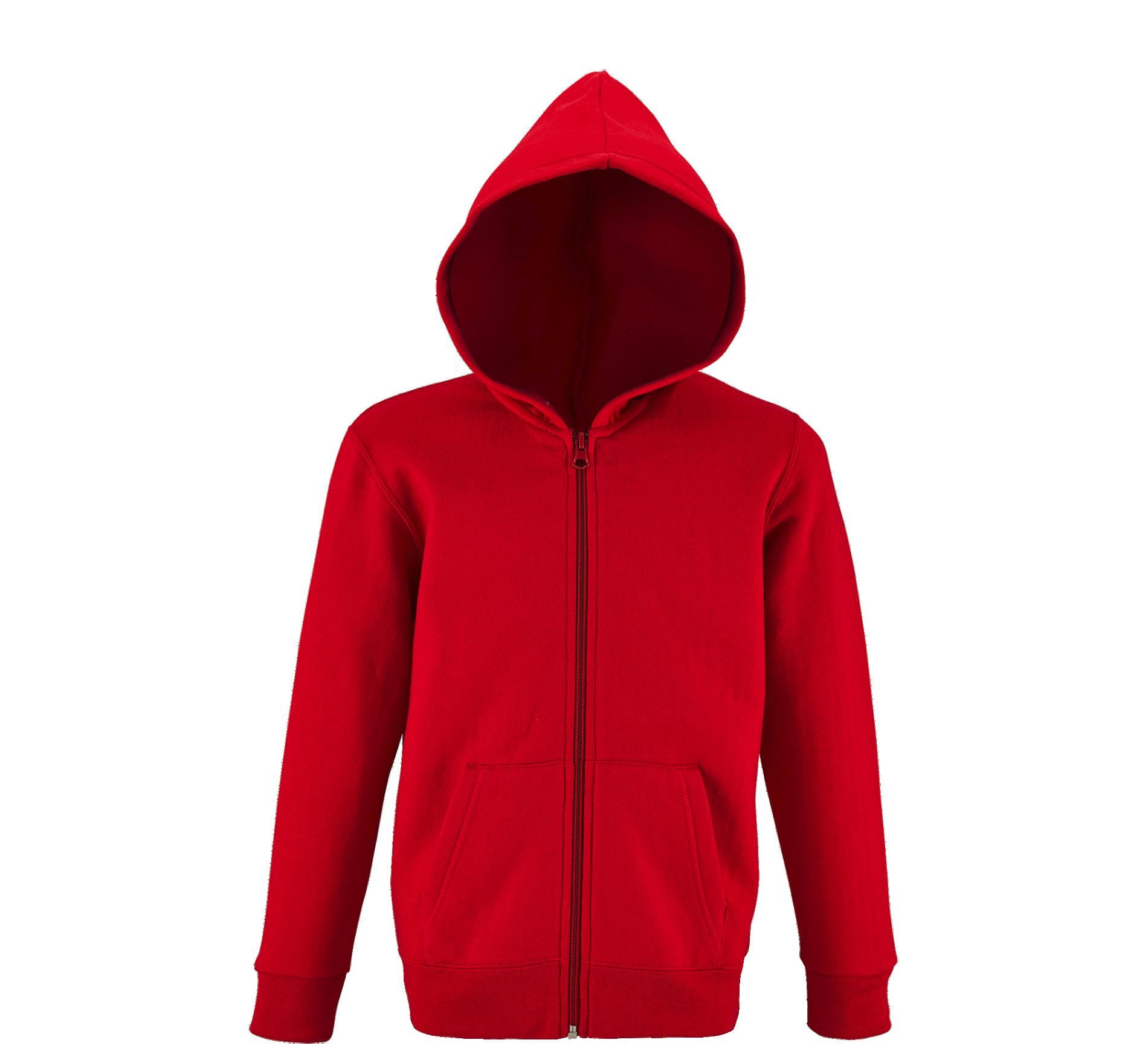 Παιδική ζακέτα φούτερ με κουκούλα Stone Kids SOLS 02092-145 Red