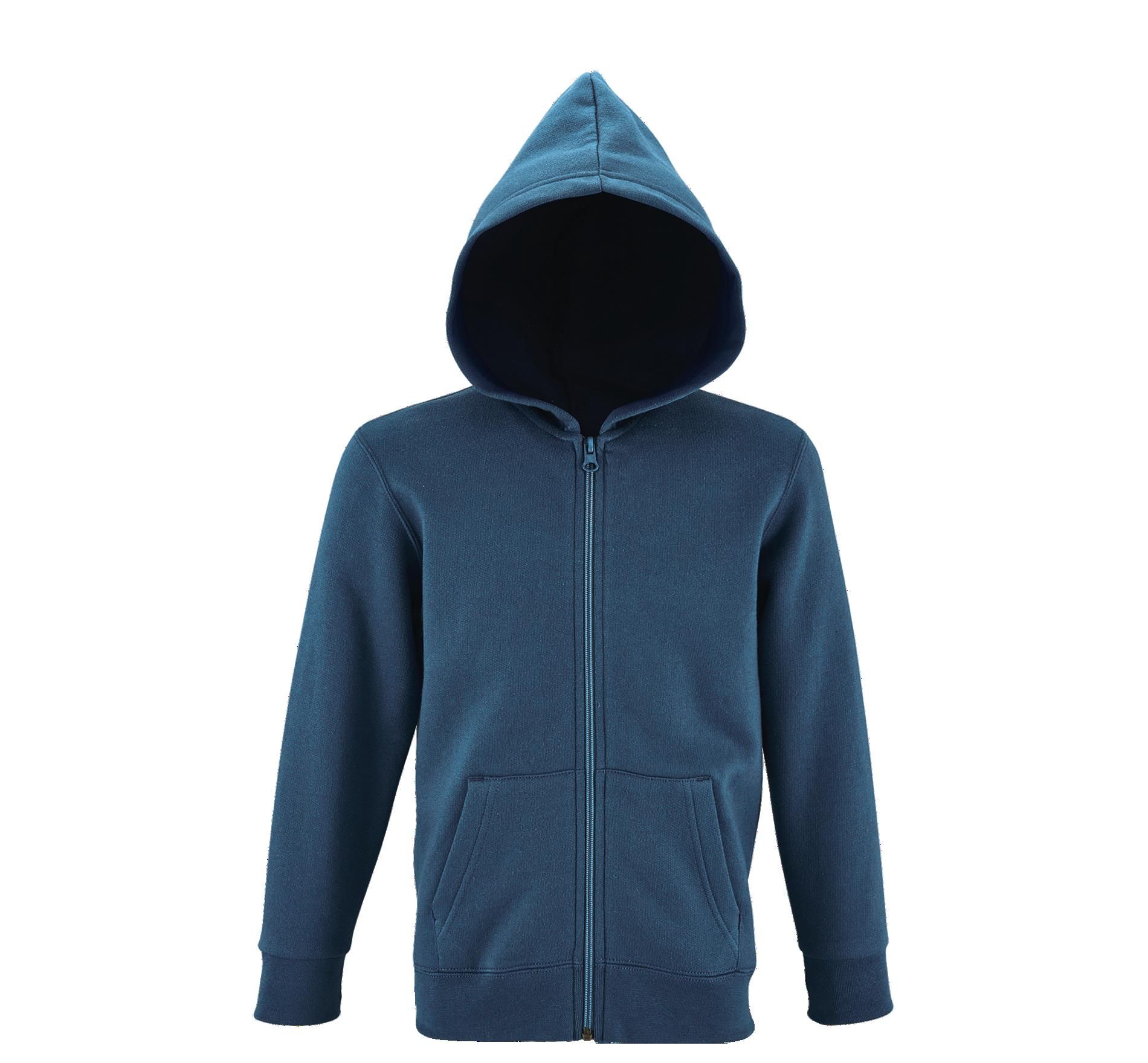 Παιδική ζακέτα φούτερ με κουκούλα Stone Kids SOLS 02092 Slate Blue