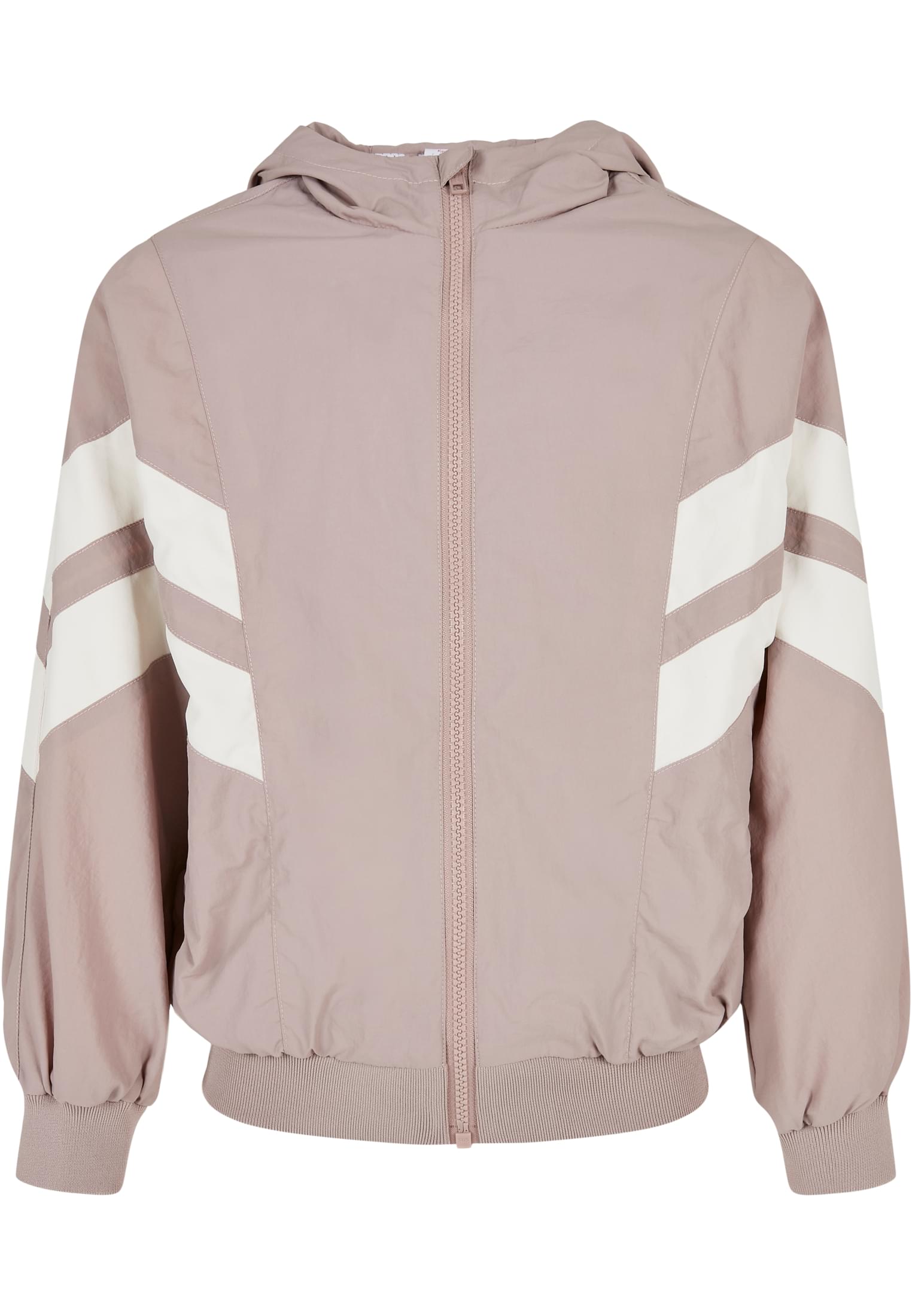 Girls Crinkle Batwing Jacket Urban Classics Kids UCK2664 Dusk Rose/Whitesand