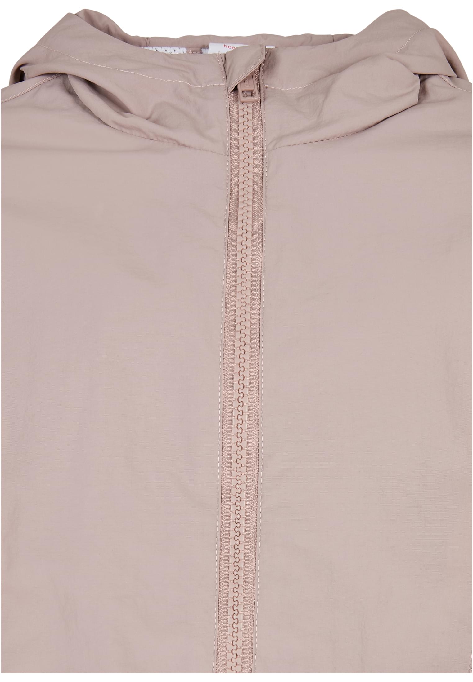 Girls Crinkle Batwing Jacket Urban Classics Kids Uck2664 Dusk Rose Whitesand Outlet παιδικά Simple Wear