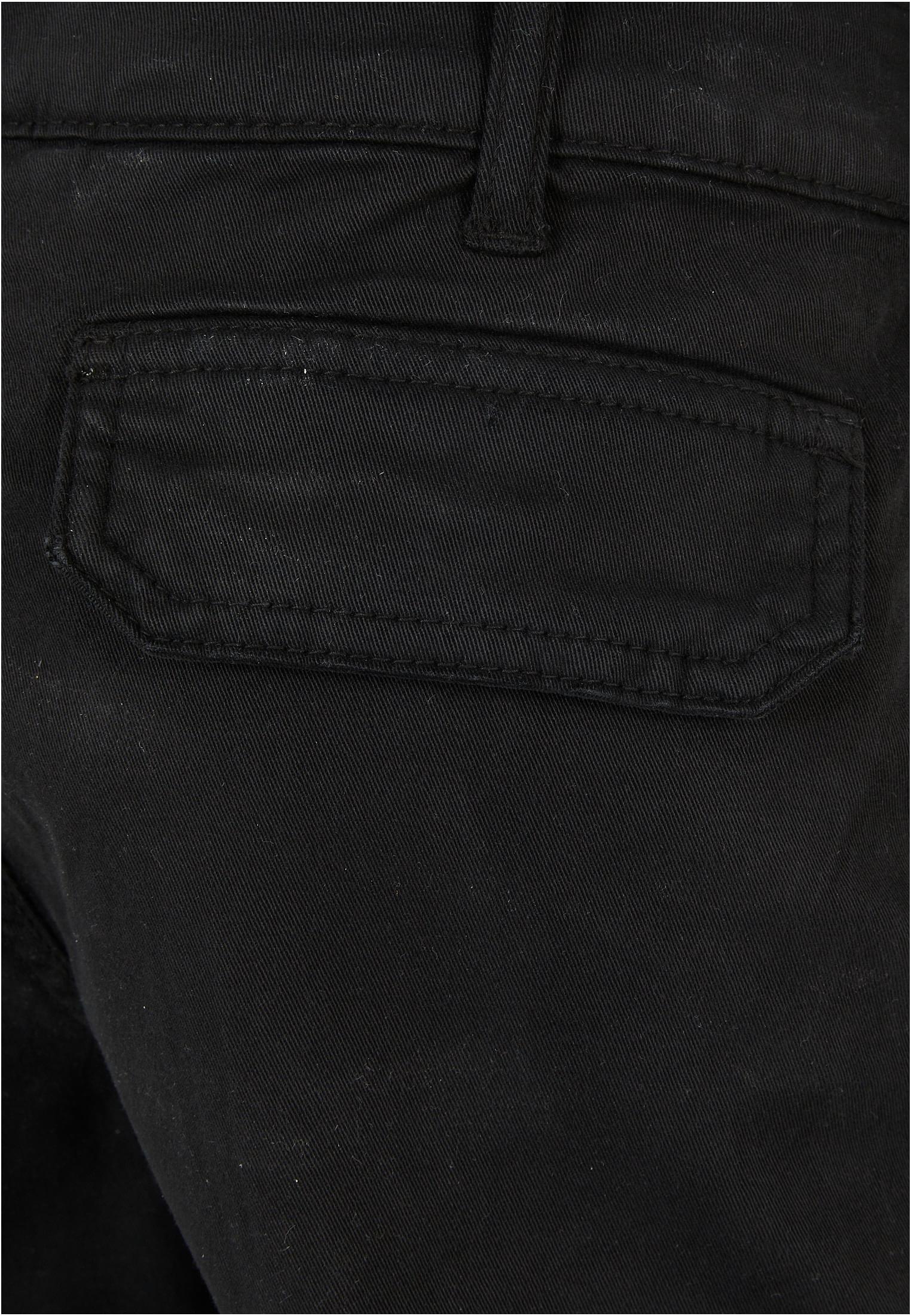 Girls High Waist Cargo Pants Urban Classics Uck3048-00007 Black παιδικά Αγόρι Παντελόνια Simple Wear