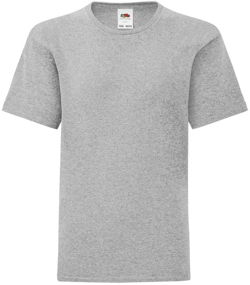 Παιδικό T-Shirt 61-023-0 Fruit of the Loom Iconic Heather Grey