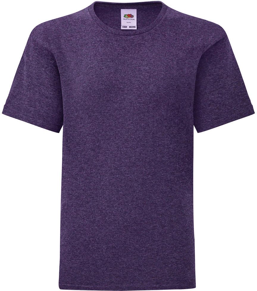 Παιδικό T-Shirt 61-023-0 Fruit of the Loom Iconic Heather Purple