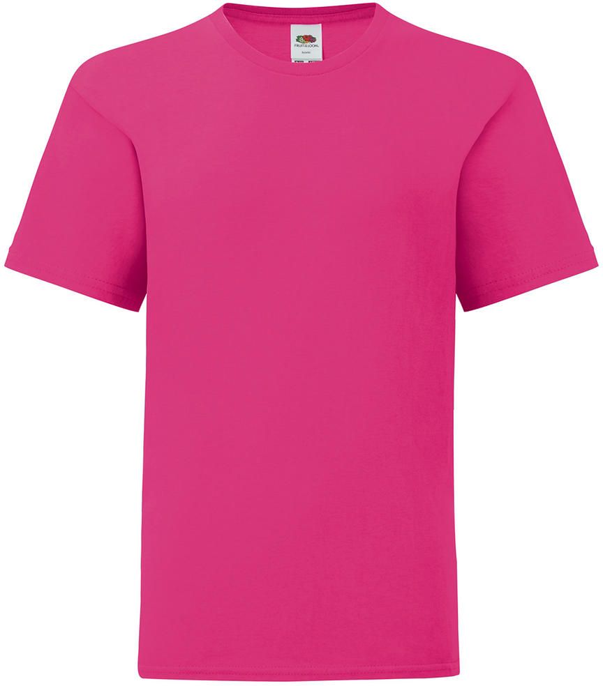 Παιδικό T-Shirt 61-023-0 Fruit of the Loom Iconic Fuchsia