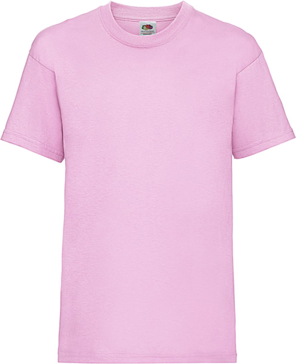 Παιδικό T-Shirt 61-033-0 Fruit of the Loom Value Weight Light Ροζ