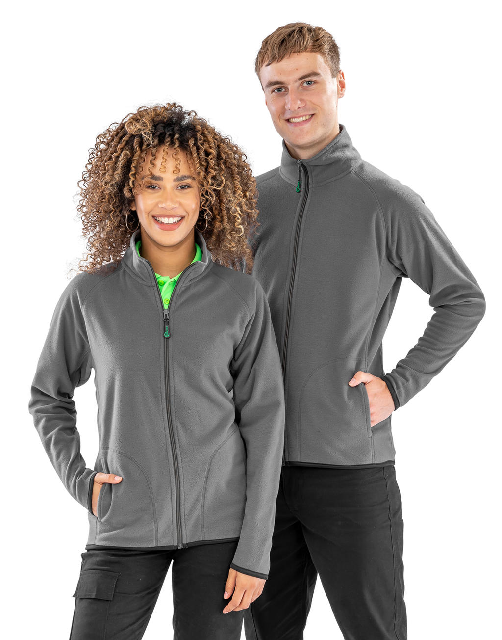 Ζακέτα Microfleece R907X Result Recycled Grey ανδρικά Μπουφάν Simple Wear