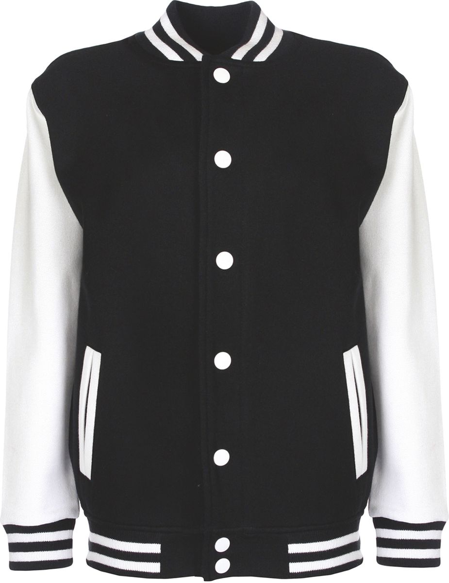 Παιδικό Varsity Jacket FV002 FDM Black/White