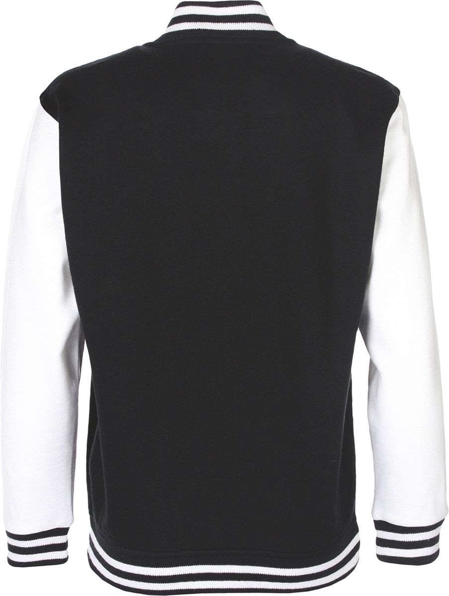 Παιδικό Varsity Jacket Fv002 Fdm Black White παιδικά Αγόρι Μπουφάν Simple Wear