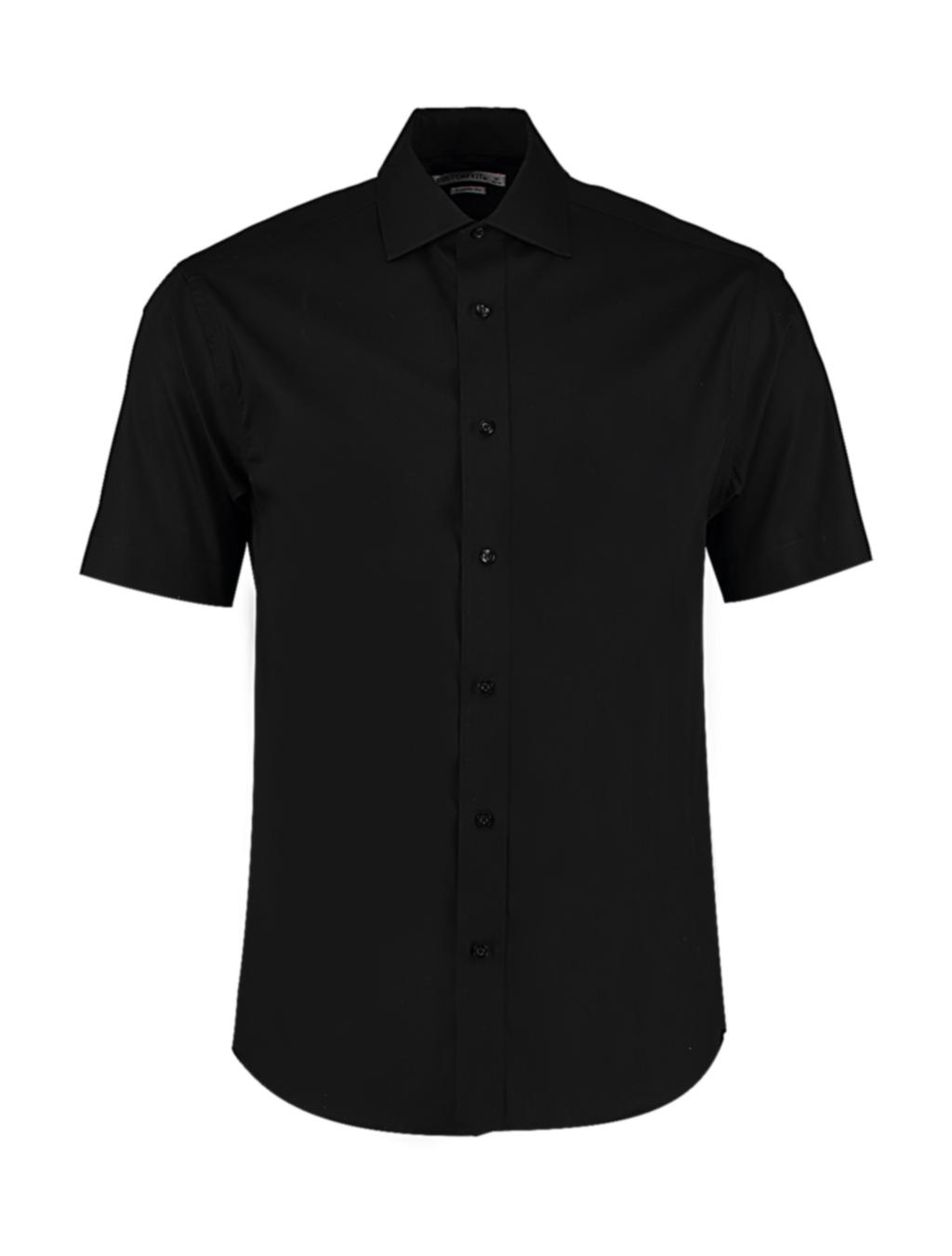 Κοντομάνικο πουκάμισο Oxford Hemd Kustom Kit KK117 Black