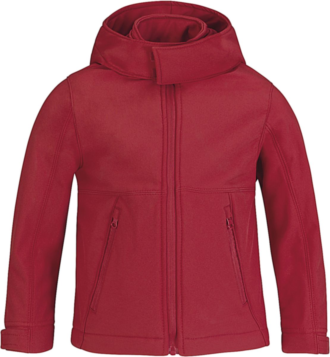 Παιδικό Μπουφάν Softshell με Κουκούλα JK969 B & C Hooded Softshell Kid Red
