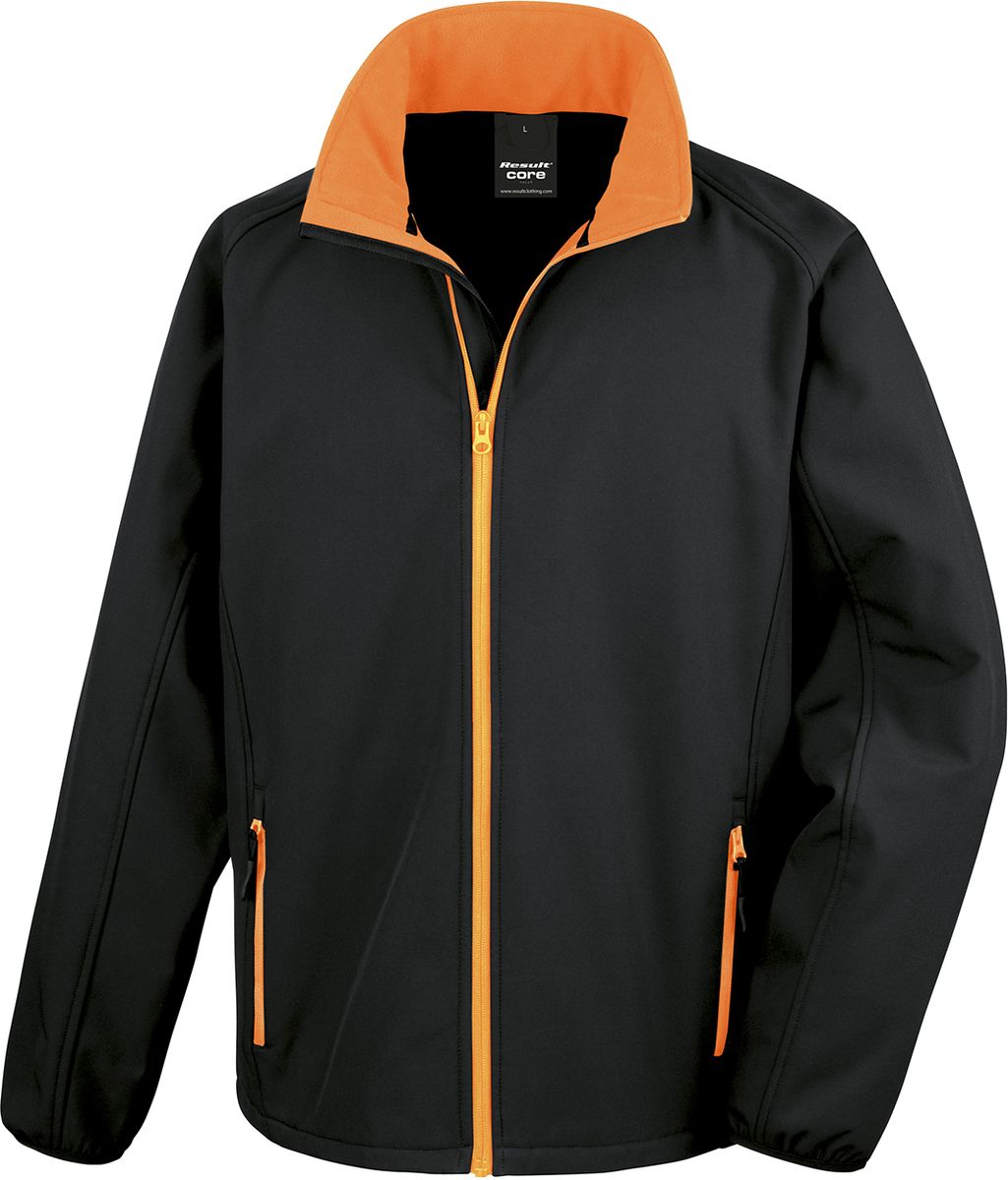 Ανδρικό Μπουφάν Softshell R231M Result Core Black/Orange