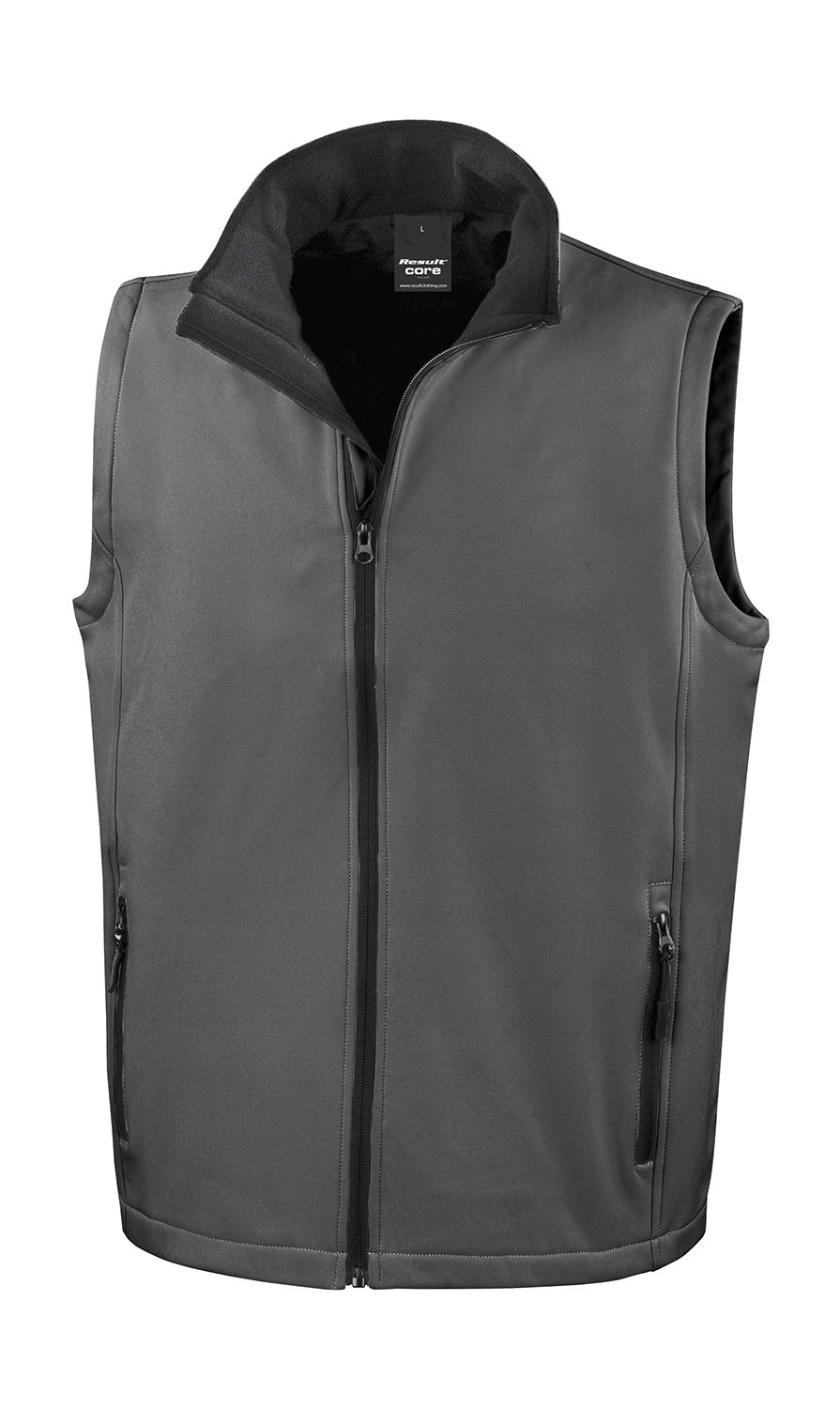 Ανδρικό Αμάνικο Μπουφάν Softshell R232M Result Core Charcoal/Black