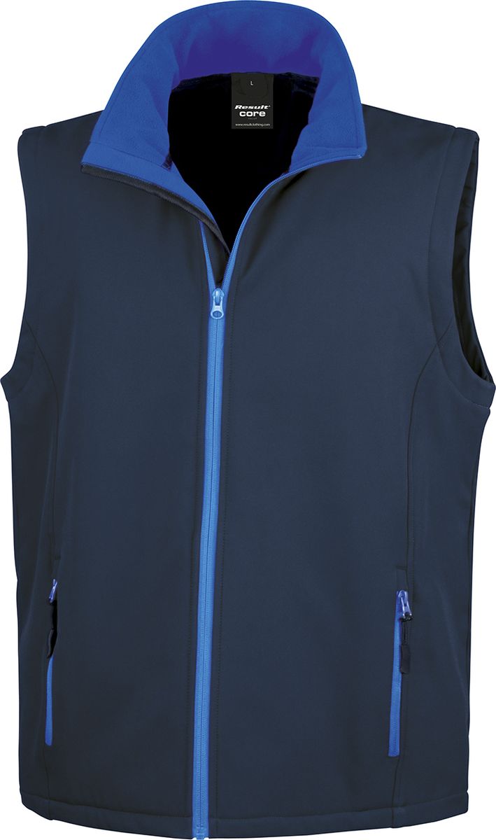 Ανδρικό Αμάνικο Μπουφάν Softshell R232M Result Core Navy/Royal