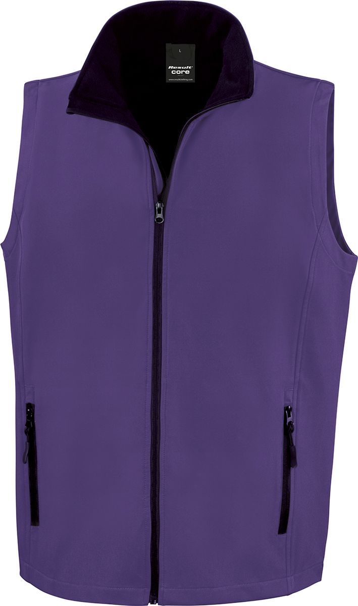 Ανδρικό Αμάνικο Μπουφάν Softshell R232M Result Core Purple/Black