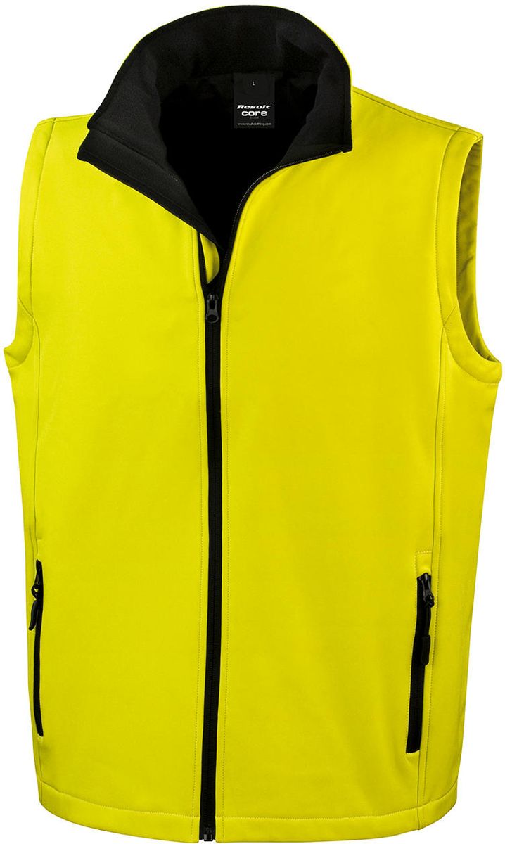 Ανδρικό Αμάνικο Μπουφάν Softshell R232M Result Core Yellow/Black