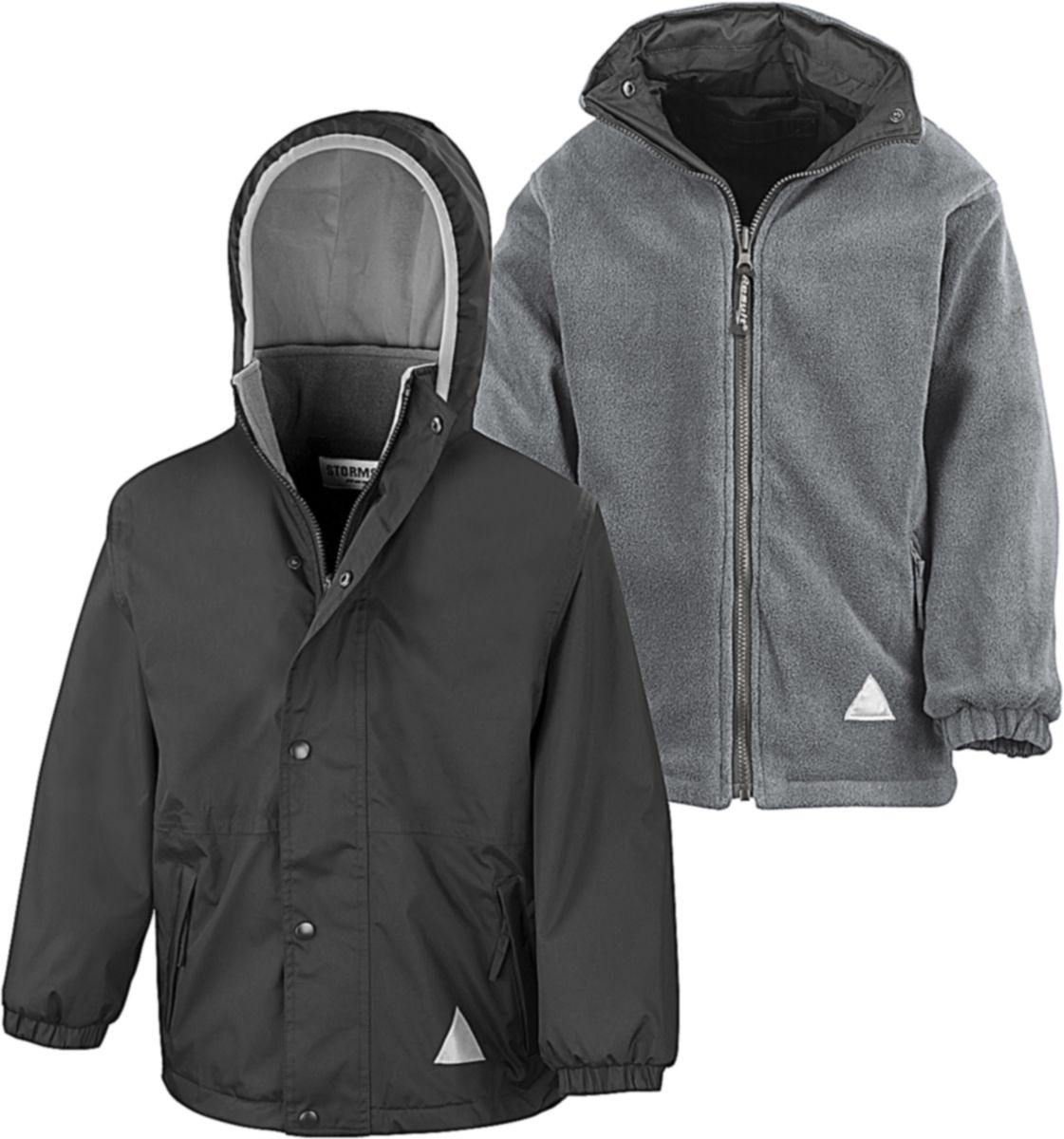 Παιδικό Μπουφάν R160J Y Result Stormproof Black Grey παιδικά Αγόρι Simple Wear
