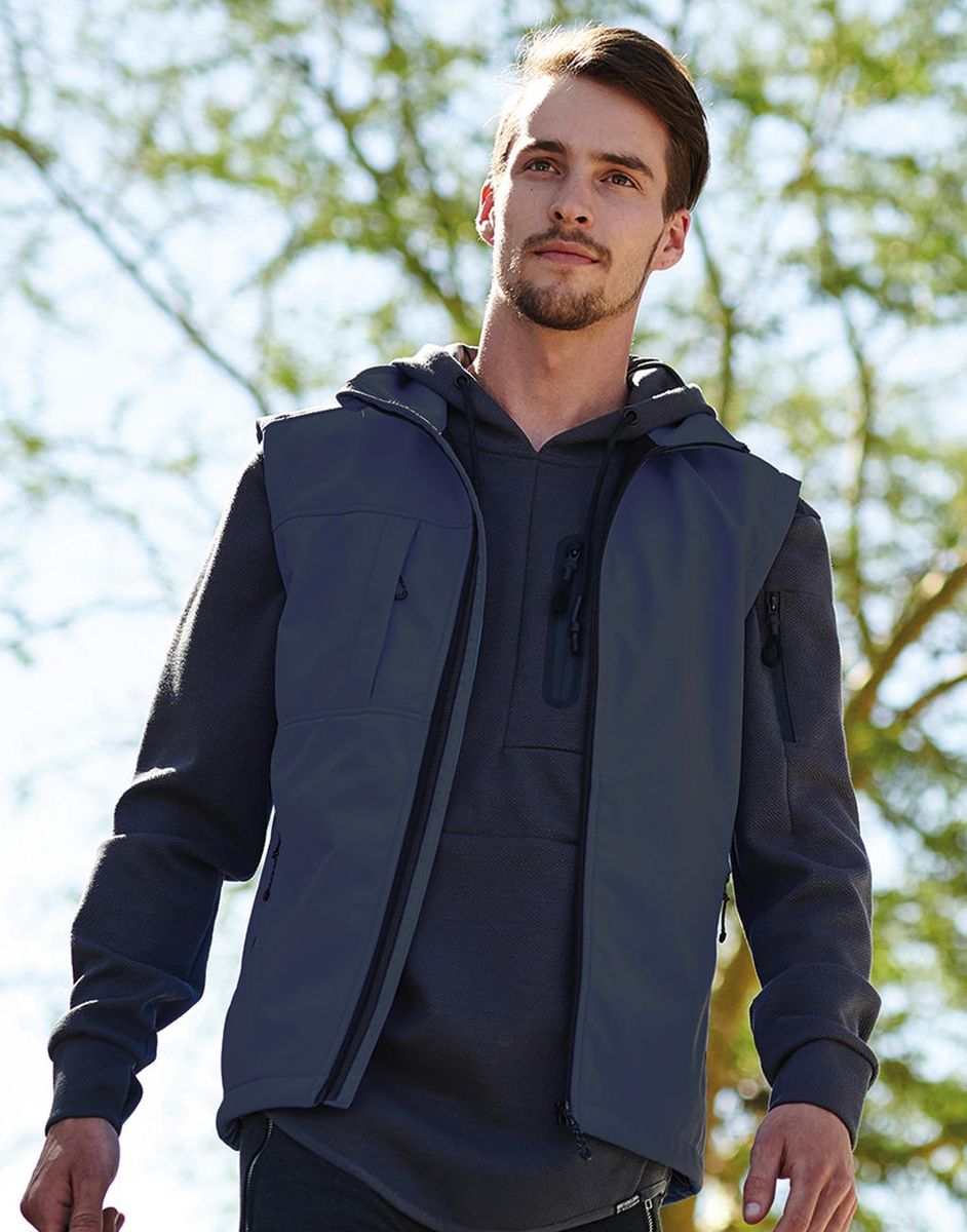 Ανδρικό Αμάνικο Μπουφάν Softshell Tra848 Regatta Octagon Ii Navy Seal Grey ανδρικά Simple Wear