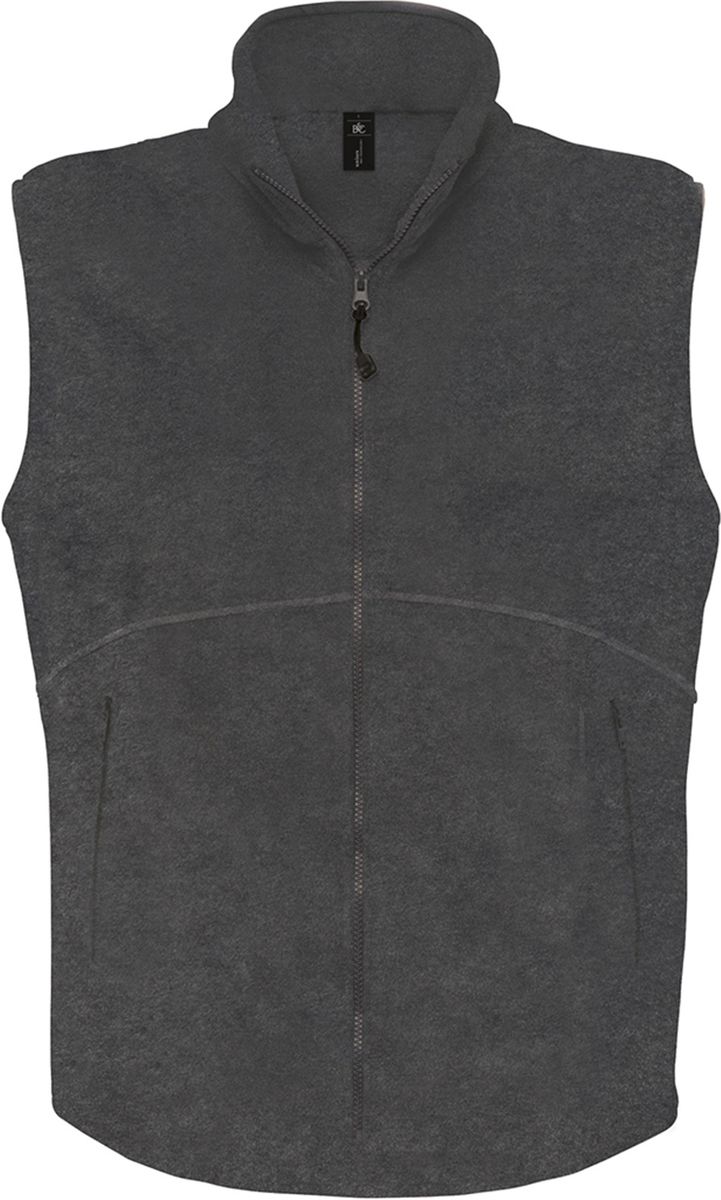 Αμάνικο Γιλέκο Fleece Traveller + B & C Charcoal
