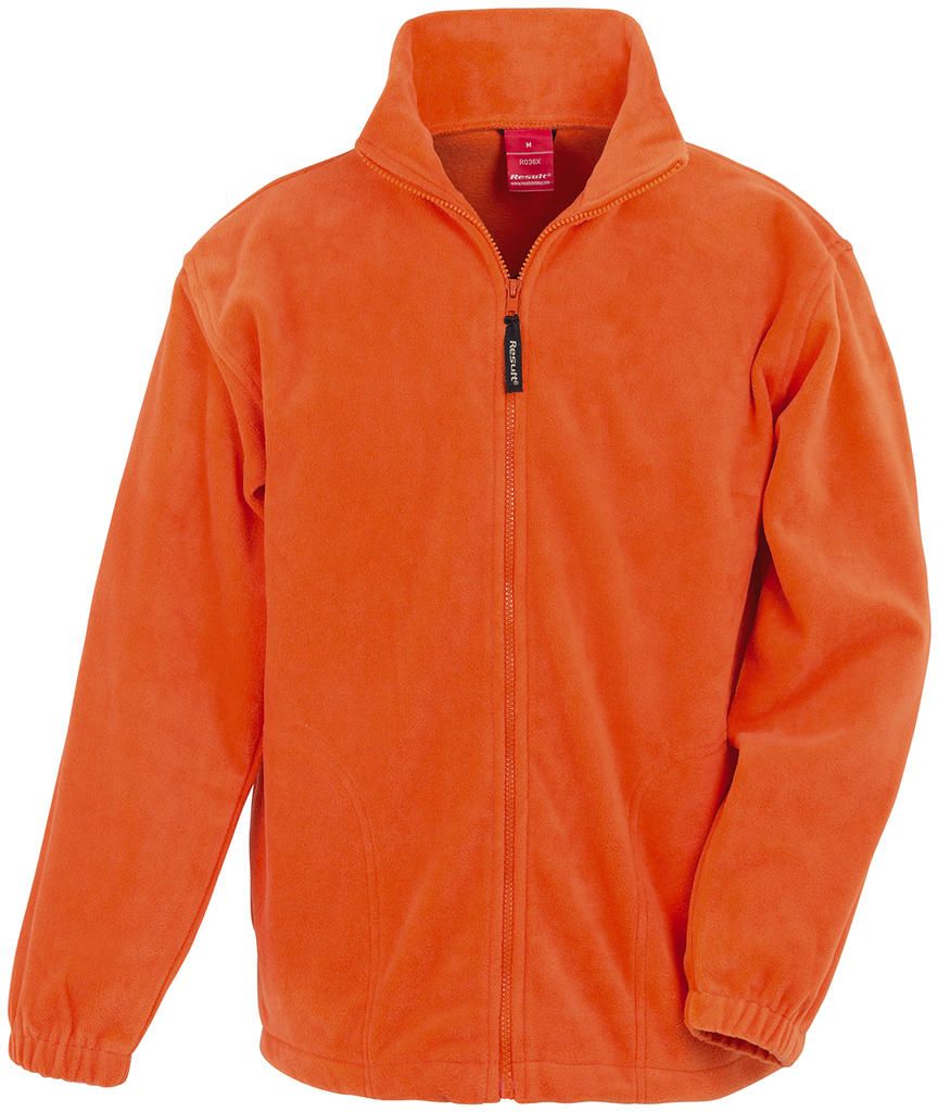 Ζακέτα Fleece Full Zip Active R036X Result Orange ανδρικά Μπουφάν Simple Wear