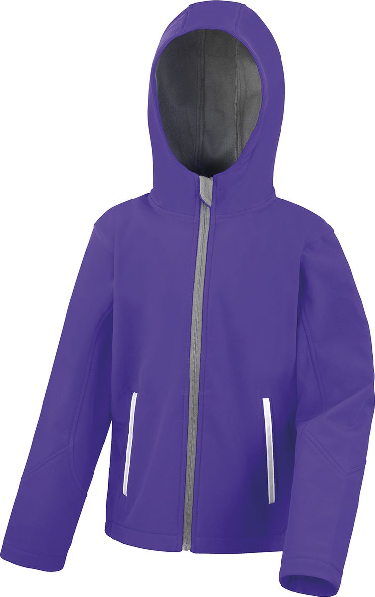 Παιδικό Μπουφάν Softshell με Κουκούλα R224J/Y Result TX Performance Purple/Grey