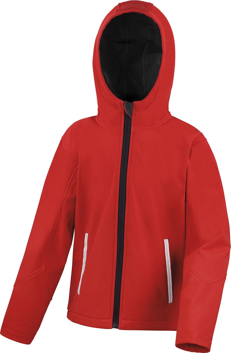 Παιδικό Μπουφάν Softshell με Κουκούλα R224J/Y Result TX Performance Red/Black
